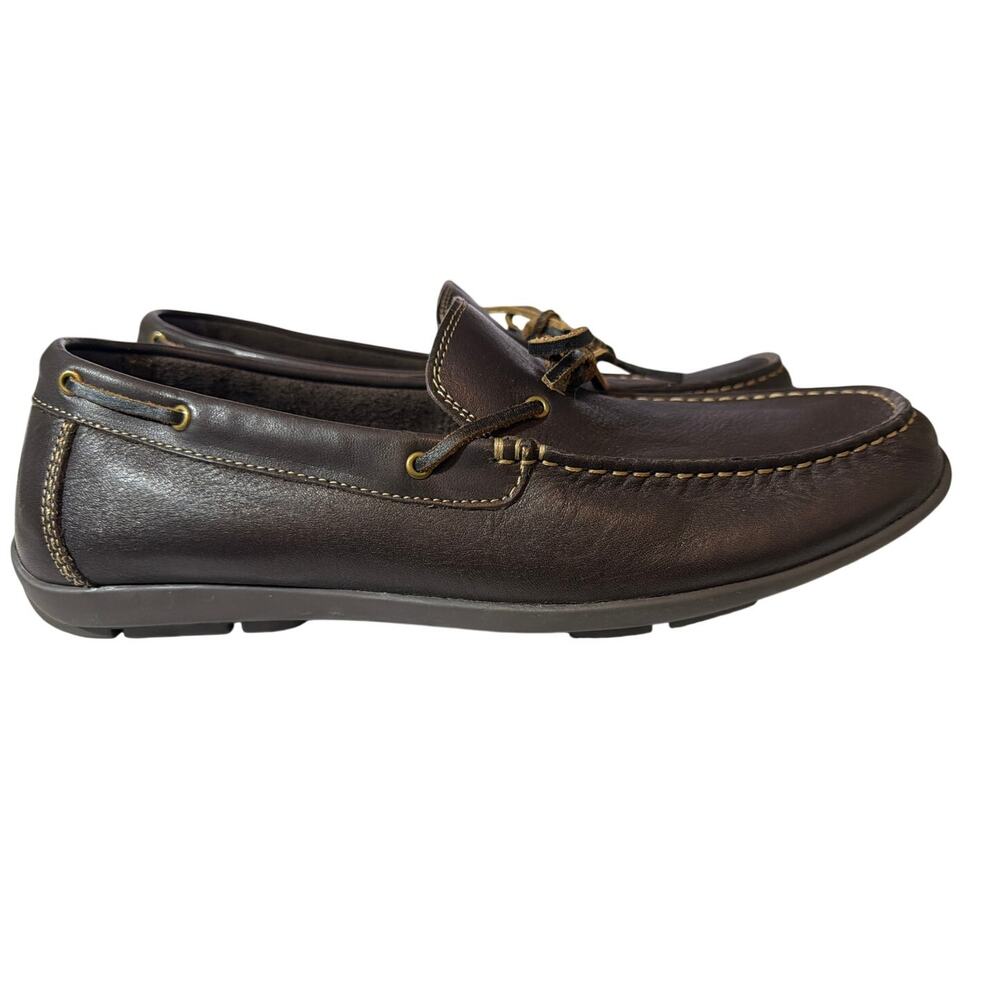 Crown & Ivy Size 11M Brown Leather Moccasins - Picture 4 of 9